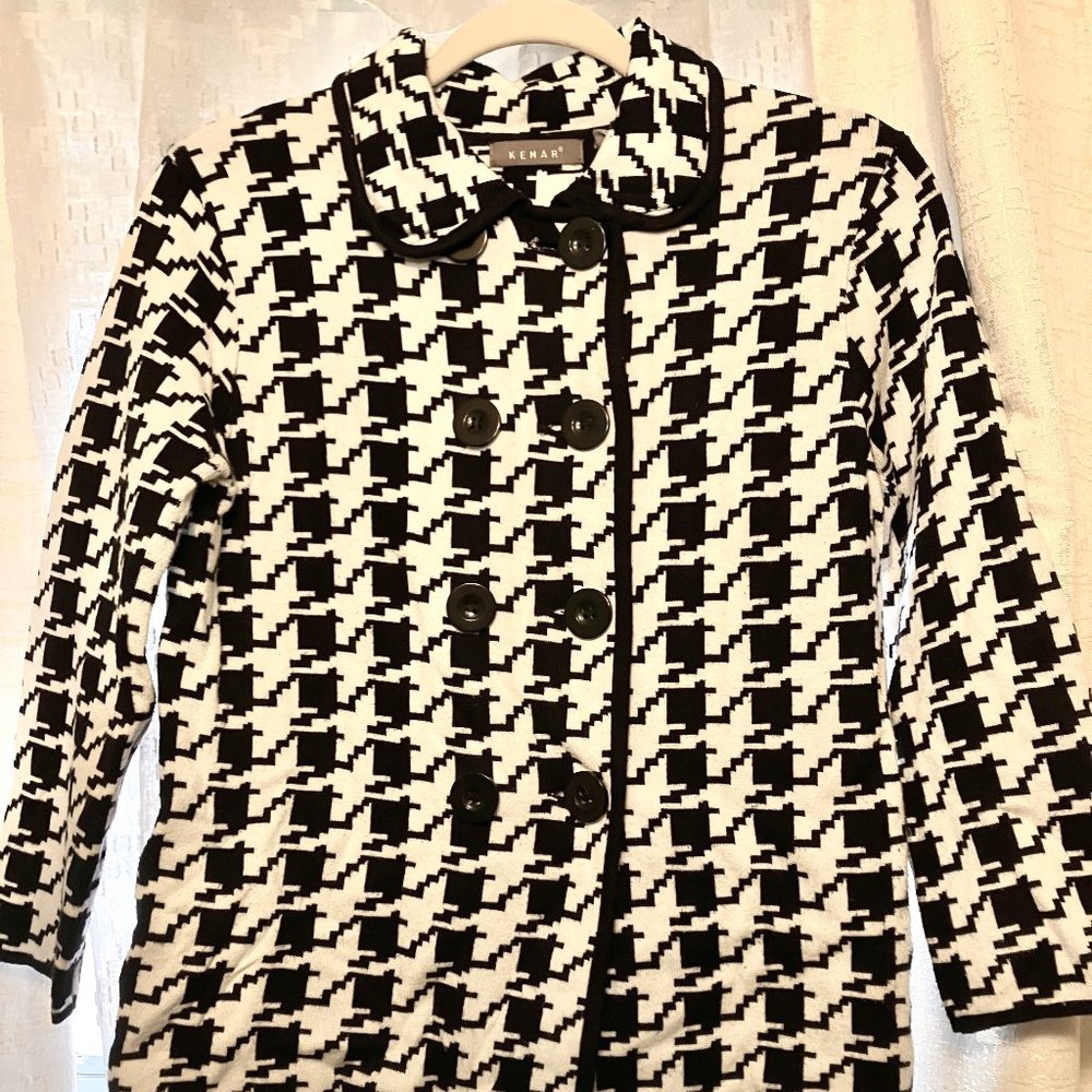 KENAR Houndstooth Blazer